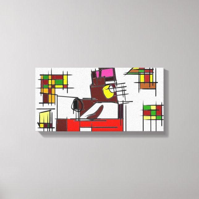 Lienzo Gimnasio de estilo de otoño de Fox (Anverso)