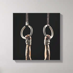 Lienzo Gimnasta que balancea de los anillos 2