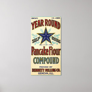 Lienzo Ginebra Illinois Bennett Milling Company Fox River