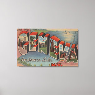 Lienzo Ginebra, Nueva York - escenas grandes de la letra