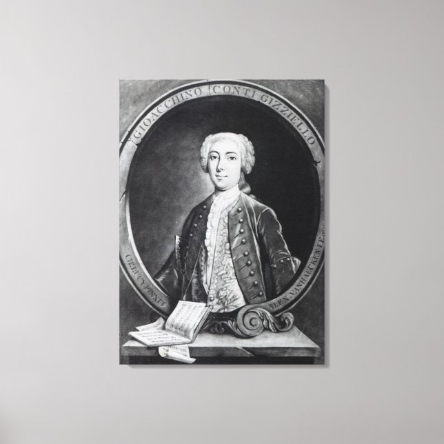 Lienzo Gioacchino Conti, "Gizziello", (Anverso)