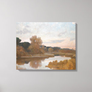 Lienzo Giovanni Costa.- Castel Fusano