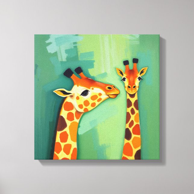 Lienzo Giraffe Canvas Wall art (Anverso)
