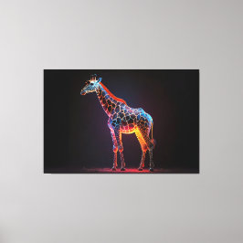 Lienzo Giraffe colorida