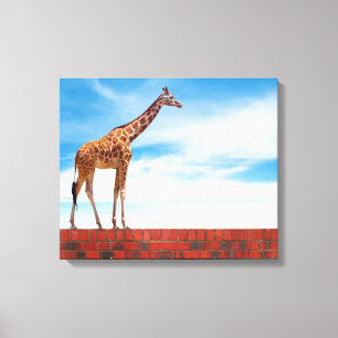 Lienzo Giraffe en la pared