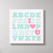 Giraffe Mint Rosa Aqua Canvas Verde azuladas de ar