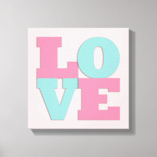 Lienzo Giraffe Mint Rosa Aqua Canvas Verde azuladas de ar