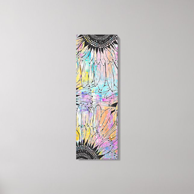 Lienzo Girasol de verano de 12" x 36" (Anverso)