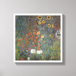 Lienzo Girasol en el jardín Gustav Klimt art nouveau