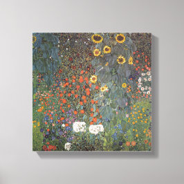 Lienzo Girasol en el jardín Gustav Klimt art nouveau