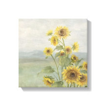 Girasol moderno Imagen en acuarela y personalizabl