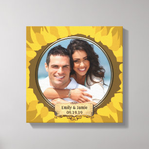 Lienzo Girasol ruso tu foto