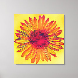 Lienzo Girasol vintage