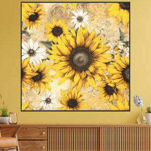 Lienzo Girasoles