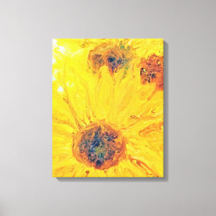 Lienzo Girasoles abstractos, girasol, flores, girasol