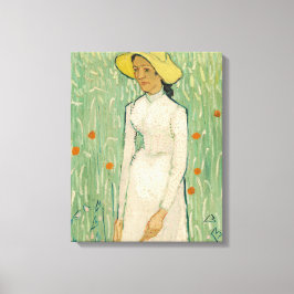 Lienzo Girl in White Van Gogh Canvas Print