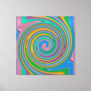 Lienzo Giro de rayas arcoiris