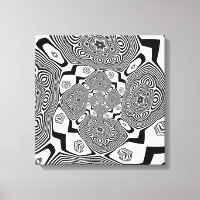 Giro en blanco y negro de Op art