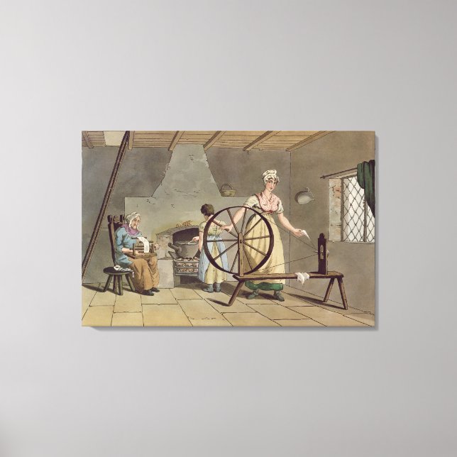 Lienzo Giro femenino, de 'Costume of Yorkshire' (Anverso)