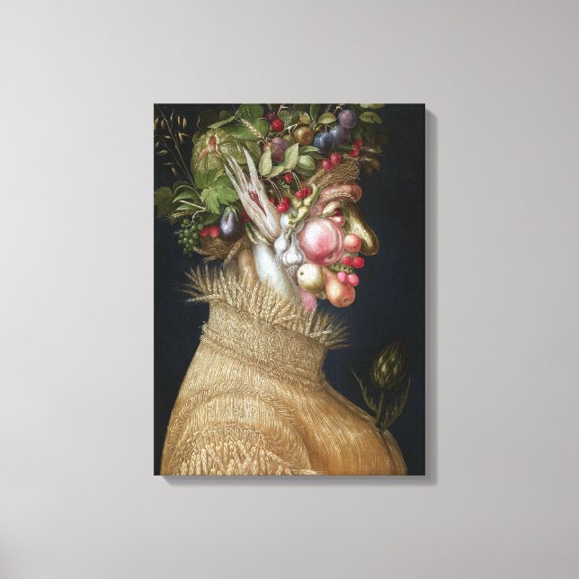 Lienzo Giuseppe Arcimboldo Summer (Anverso)