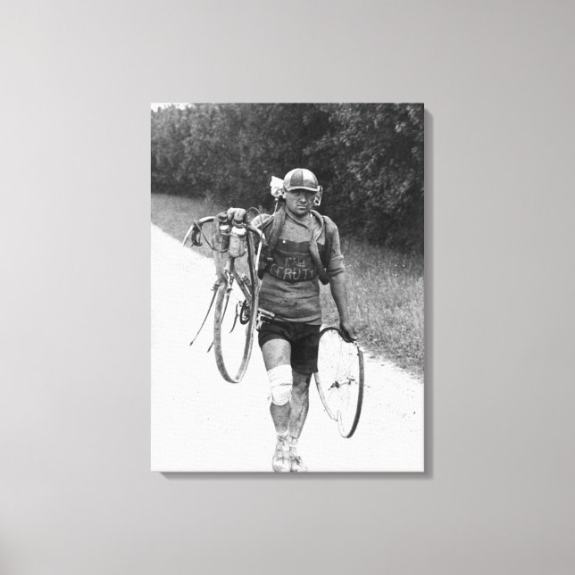 Lienzo Giusto Cerutti Tour de Francia 1928 después del na (Anverso)