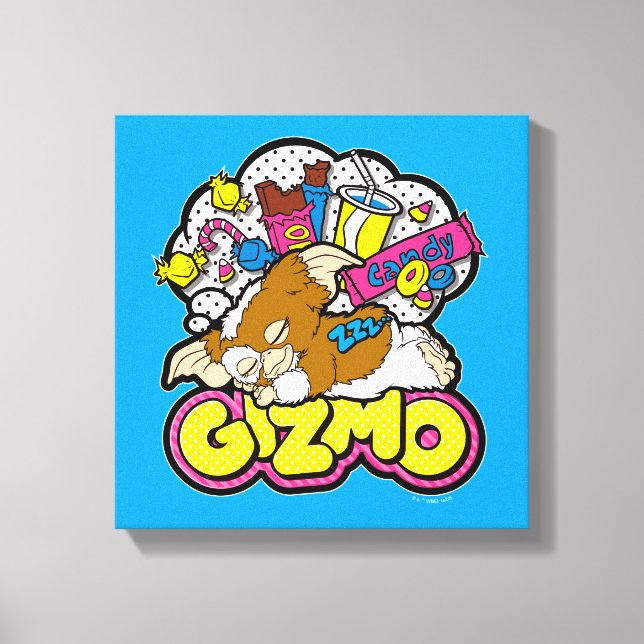 Lienzo Gizmo | Soñando con los dulces (Anverso)
