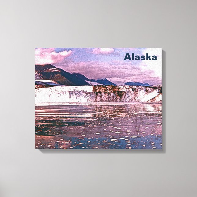 Lienzo Glaciar Alaska (Anverso)