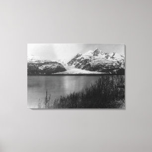 Lienzo Glaciar de Davidson en la fotografía de Alaska