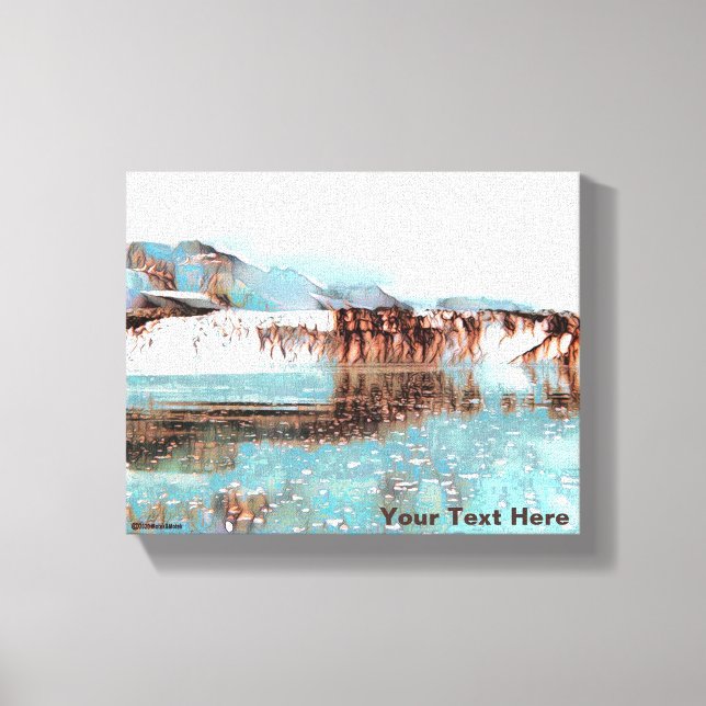 Lienzo Glaciar marino (Anverso)