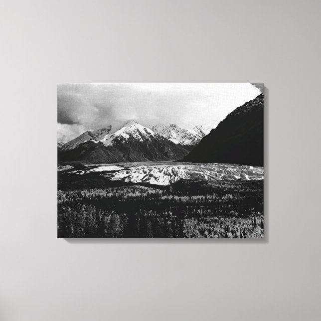 Lienzo Glaciar Vintage USA Alaska Matanuska (Anverso)