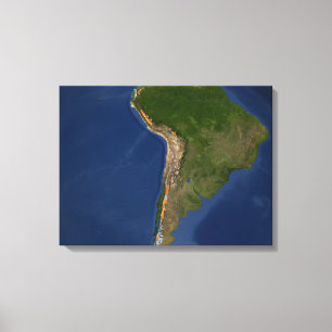 Lienzo Glaciares en regiones de Suramérica