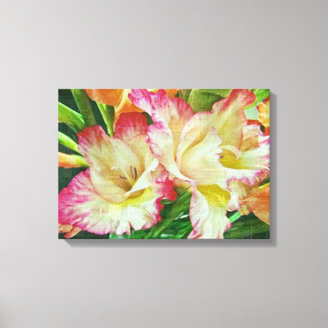 Lienzo Gladiola texturizada (Anverso)