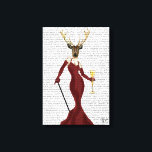 Lienzo Glamour Deer en Marsala<br><div class="desc">Moda y figurativa</div>