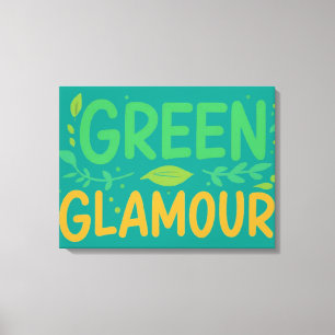 Lienzo Glamour verde