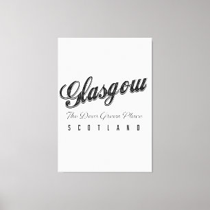 Lienzo Glasgow Escocia "El Querido Lugar Verde"