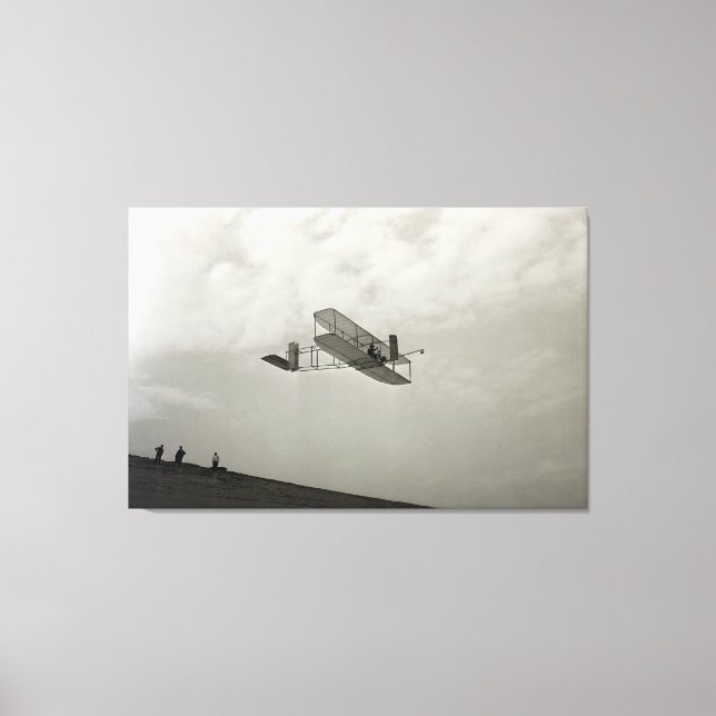 Lienzo Glider Test Flight Aviation Wright Brothers (Anverso)