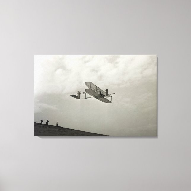 Lienzo Glider Test Flight Aviation Wright Brothers (Anverso)