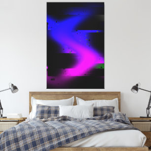Lienzo Glitch Plasma Black