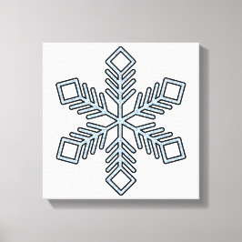 Lienzo Glitter Snowflake - Baby Blue Branches