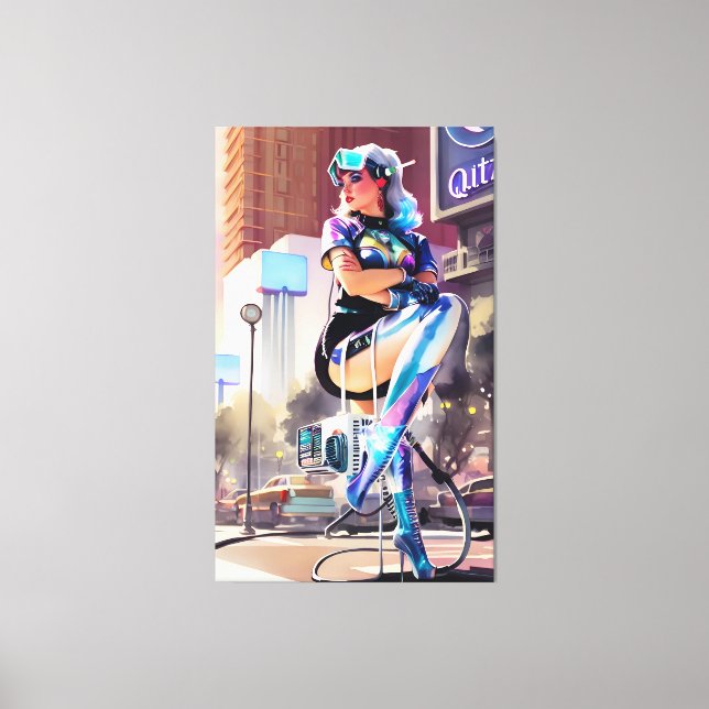 Lienzo Glitz, Qitz y Glamour Ken Gage Art (Anverso)