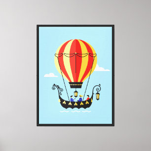 Lienzo Globo aerostático