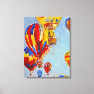 Lienzo Globos aerostáticos vibrantes