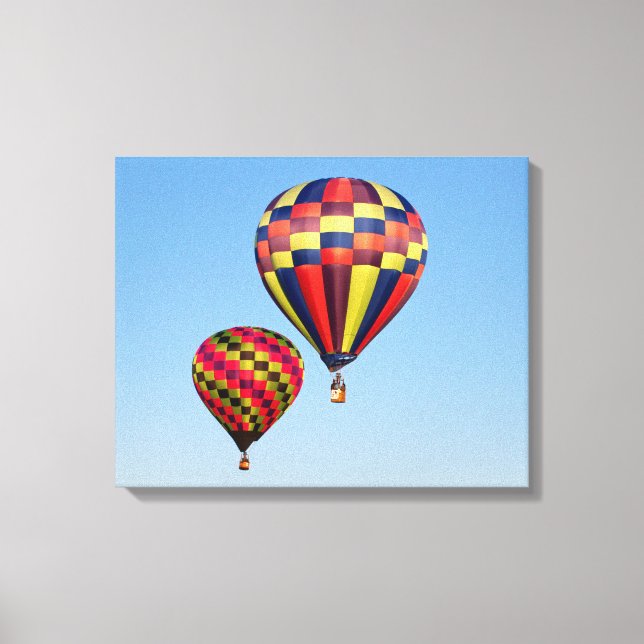 Lienzo Globos de aire caliente (Anverso)