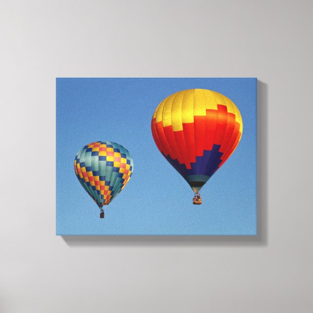 Lienzo Globos de aire caliente (Anverso)