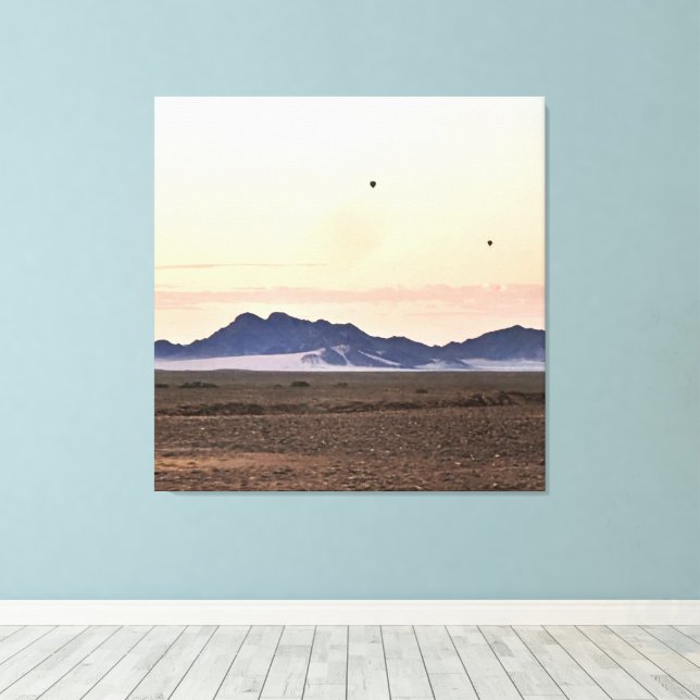 Lienzo Globos de aire caliente sobre Sossusvlei (Insitu (piso de madera))