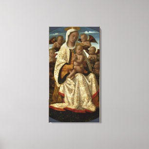 LIENZO GLORIA A JESÚS Y MARÍA