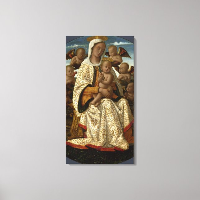 LIENZO GLORIA A JESÚS Y MARÍA (Anverso)