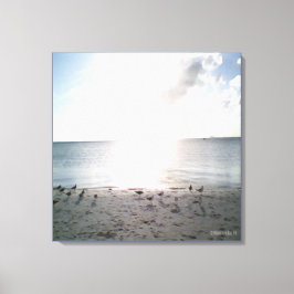 Lienzo Gloria De Sol En La Playa