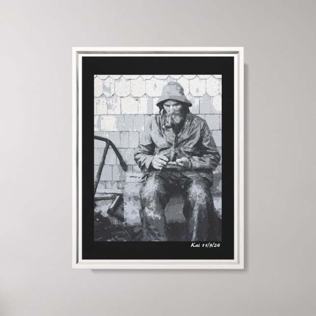 Lienzo Gloucester Fisherman mendigando sus nets (Anverso)