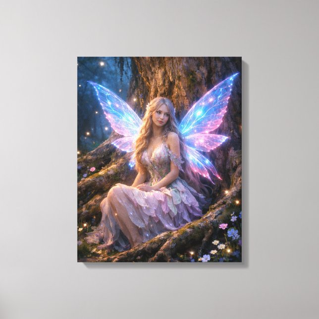 Lienzo Glowing Fantasy Fairy (Anverso)